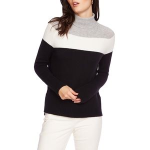 COURT & ROWE Colorblock Turtleneck Sweater